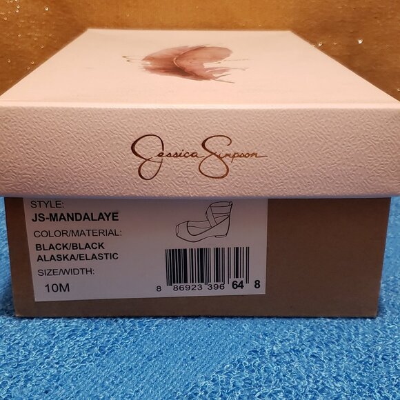 Jessica Simpson Black Flats. - Picture 4 of 4